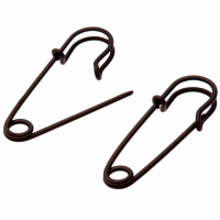 2 Paar oorbellen veiligheidspeld  Paperclips Zilverkleur