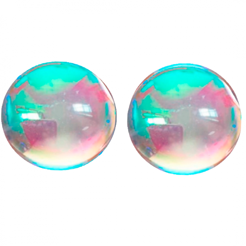 Clip oorbellen opaal 2 cm