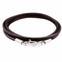 Koordketting-luxe-Donker Bruin- 2.5 mm-Basic-60 cm