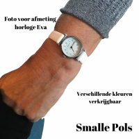 Horloge- Rood-2.5  cm- Leer-Eva- Cijfer aanduiding