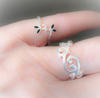 Ring Clair verstelbaar zilverplating
