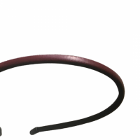 Haarband- Leer- Rood- Diadeem- Dun- Smal-4.5 mm