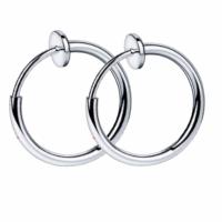 Klem Oorringen 20 mm Zilverkleur