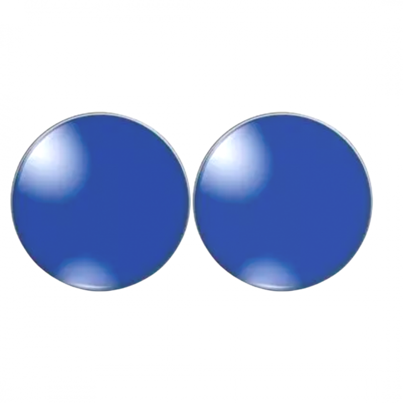 Clip Oorbellen Bowien 2 cm blauw