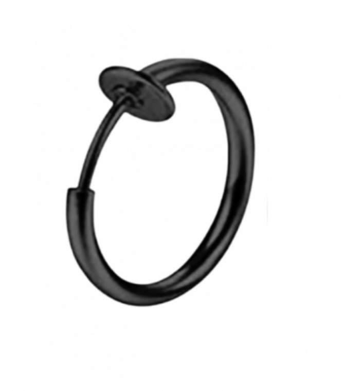 Fake Neus Ring 12 mm GunZwart