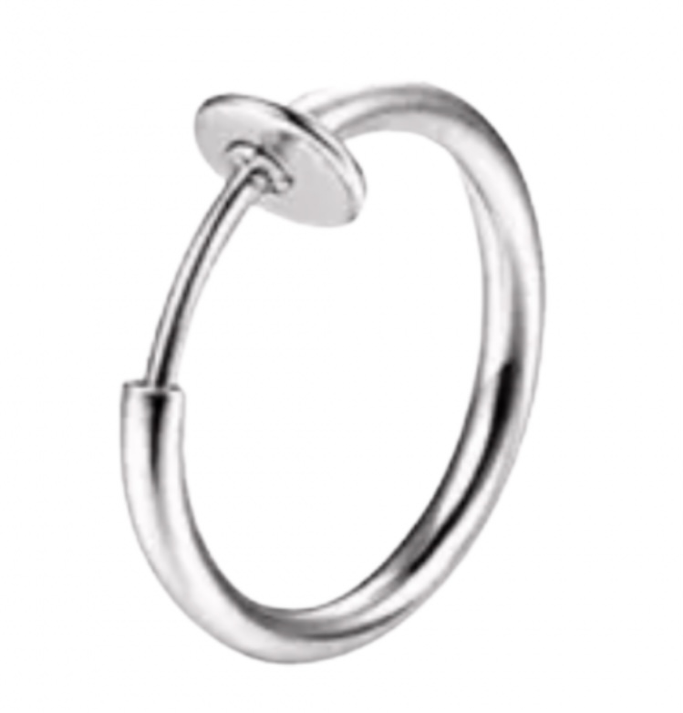 Fake Oorring Helix 16 mm Zilverkleur 1stuks