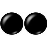 Clip oorbellen Berl zwart 18-25 mm