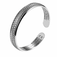 Armband-Zilver-Vlecht-Bangle