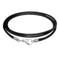 Basic 1 Koordketting  Zwart- Bruin 45- 90 cm