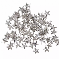75- Ster- Kleding studs- Zilverkleur- 10 mm