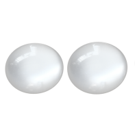 Clip oorbellen Opaal wit 12-20 en 25 mm