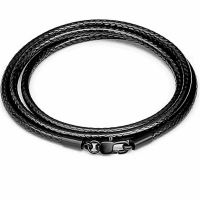 Basic Luxe Ketting-dun-1.5 mm-45 cm-zwart zwart