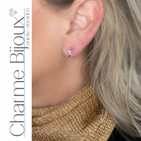 Zilveren earcuff Blad