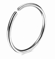 Neus piercing 12 mm-Zilverkleur