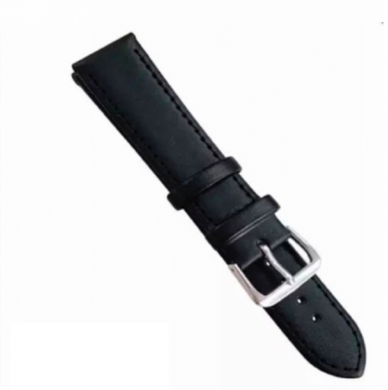 Horlogebandje-Zwart-Leer-18 mm