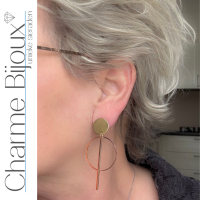 Clip oorbellen rond goudkleur