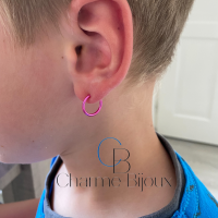 Klem Oorringen Hard Roze 12 mm