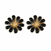 Clip oorbellen Madelief Emaille  20 mm