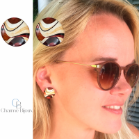 Clip Oorbellen-Janice-2 cm-Cabochon