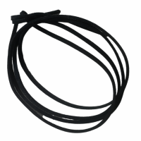 Enkelbandje-Suede zwart-Basic-Wikkel-23-30 cm
