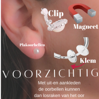 Oorring-Fake-Rose Goudkleur-Helix-1 stuks 12 mm