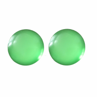 Clip Oorbellen- Fel groen- 2 cm