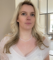 Ketting Parel 4 mm Wit Zilverkleur 37 cm synthetische