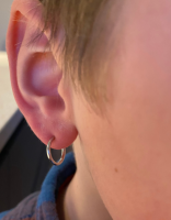 Klem Oorringen 12 mm zilverkleur Kinderen