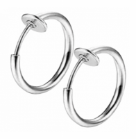 Klem Oorringen 12 mm zilverkleur Kinderen