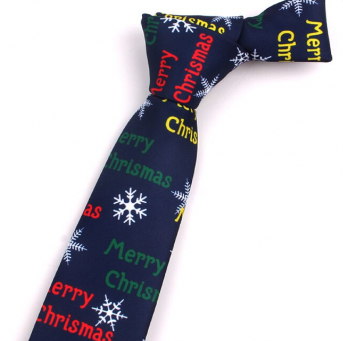 Stropdas Kerst Blauw