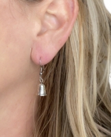 Oorbellen Kerst klokje Zilverkleur