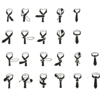 Stropdas Kerstman  zwart