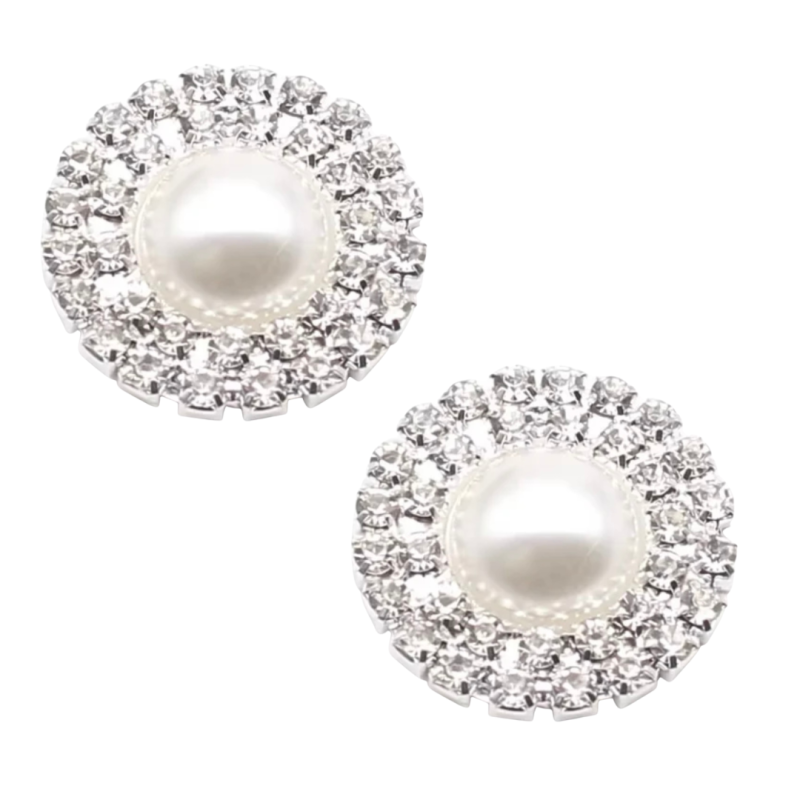 Clipoorbellen Strass Olie 2.5 cm