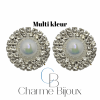 Schoenclips Strass Olie Rond 2.5  cm