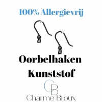 100% Allergievrij- Lange Oorbellen Dilara Hout Bruin Zwart
