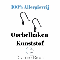 100% allergievrij Lange oorbellen Dilara Hout Bruin zwart