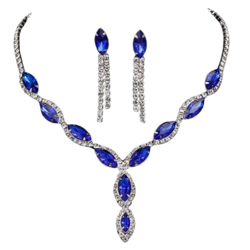 2 Delige Sieradenset Anila Blauw