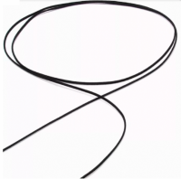 Knoop koordketting-Bruin- Suede- Eenvoudig-Lang