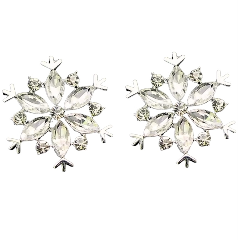 Clip Oorbellen Ster Zilverkleur 2.5 cm