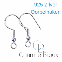 Oorbellen-Hout-Bruin-Boomblad-Zilver