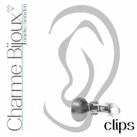 2-Delige- Parel -sieradenset- Clip oorbellen- Ketting-Ivoor