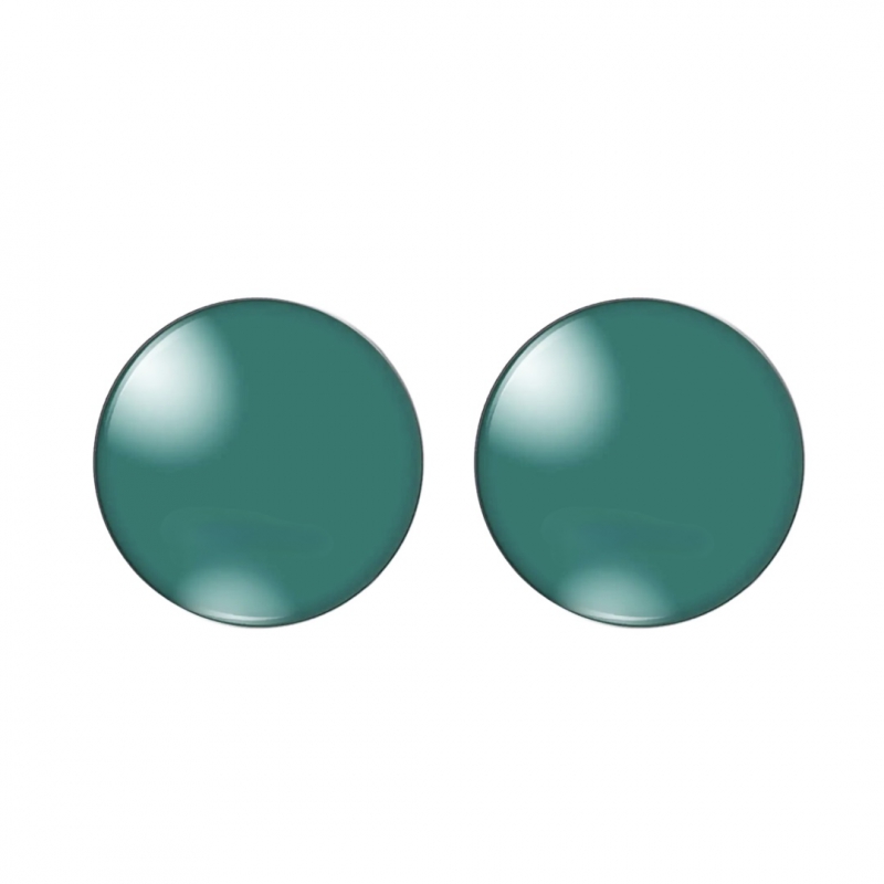 Clip oorbellen turquoise groen 2 cm