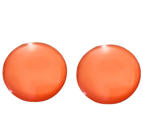 Clip oorbellen Oranje  2.5 cm