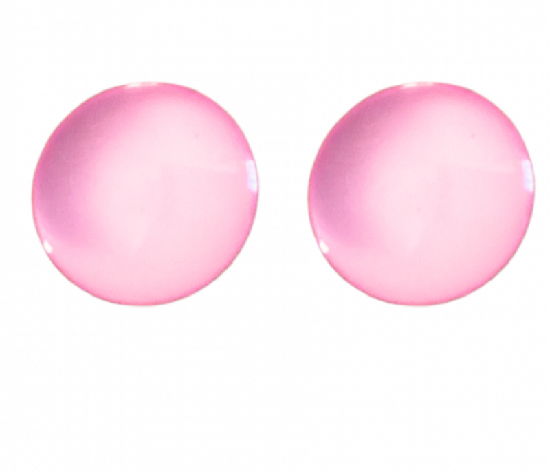 Clip oorbellen baby roze 2.5 cm