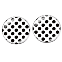 Clip oorbellen  stippen  2 cm