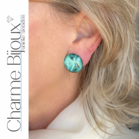 Clip oorbellen Greeny 2 cm