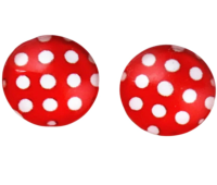 Clip oorbellen  stippen  2 cm