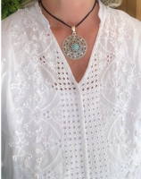 Ketting turquoise rond verstelbaar