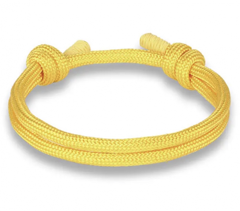 Verstelbare armband geel