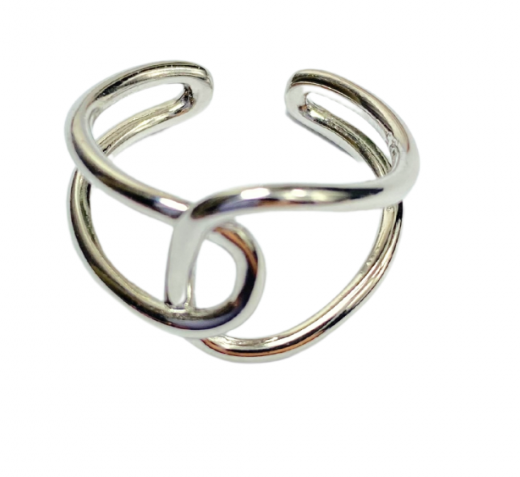 Ring verstelbaar Zilverplating